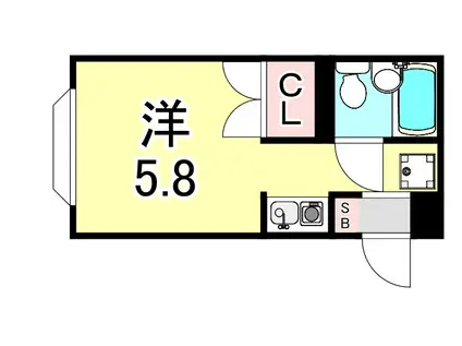 アメニティハイツ上ヶ原壱番館(1K/1階)の間取り写真