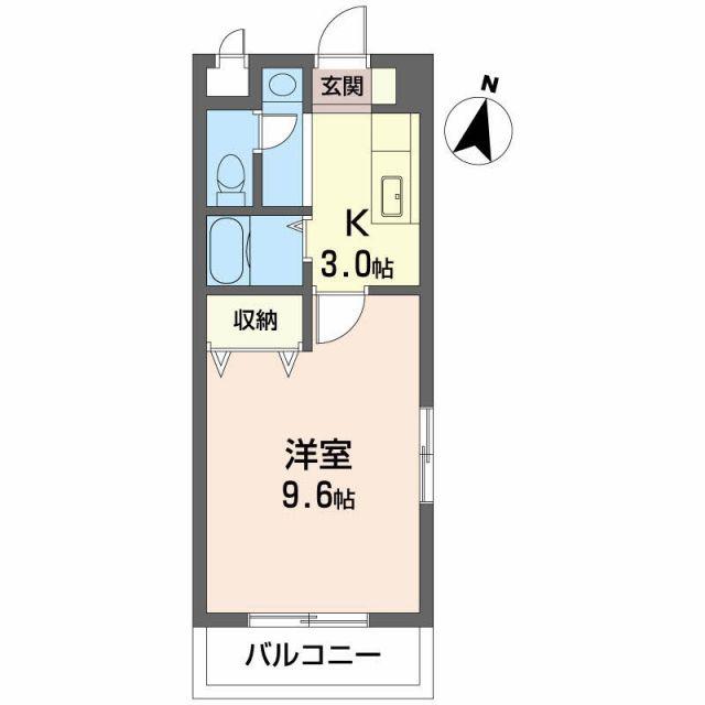 エストゥディオ・KATO(1K/2階)の間取り写真