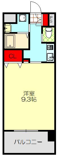 FORESTGRACE滝井駅前I(1K/6階)の間取り写真