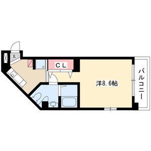 アメニティ吹上(1K/10階)の間取り写真