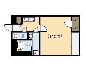 FAST HILLS 日ノ出町(ワンルーム/2階)の間取り写真