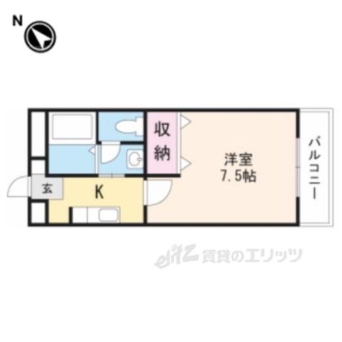 レスポワール(1K/2階)の間取り写真