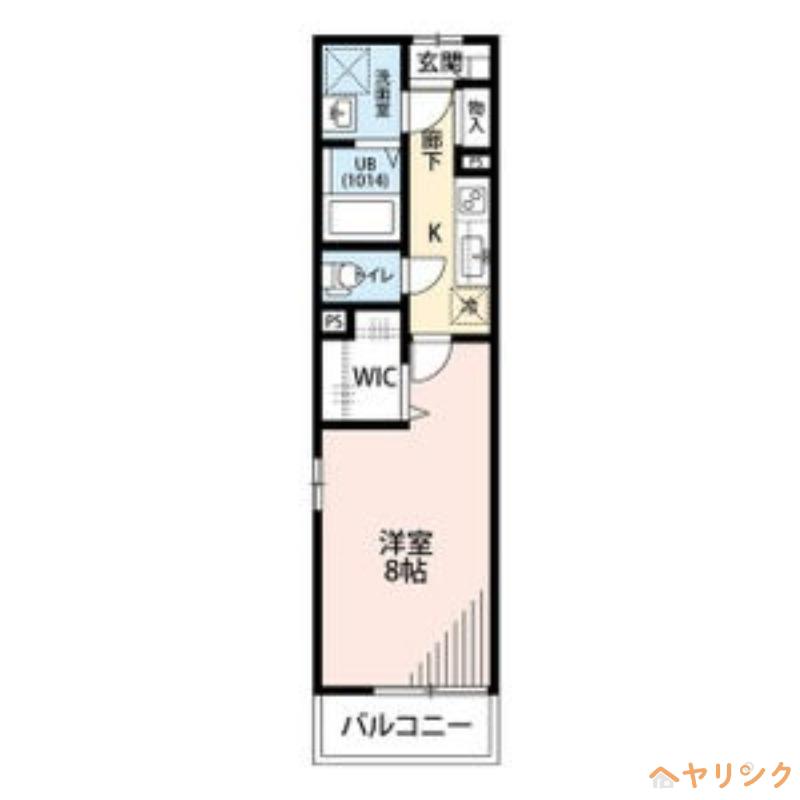 SABIO FUJIGAOKA(1K/2階)の間取り写真