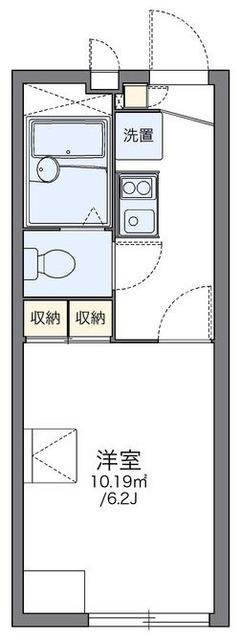 レオパレスラーク(1K/1階)の間取り写真
