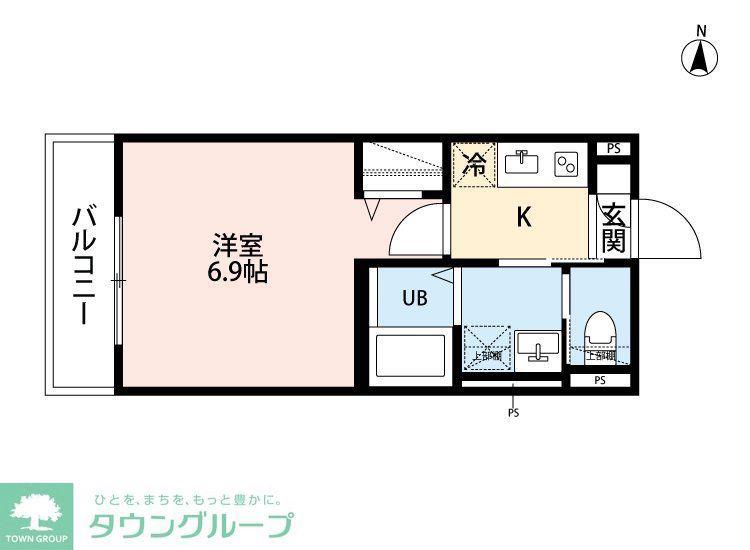 ROBOT HOME 前原II(1K/3階)の間取り写真