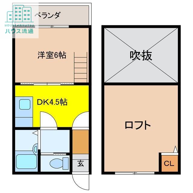 スペリオーレ(1DK/1階)の間取り写真
