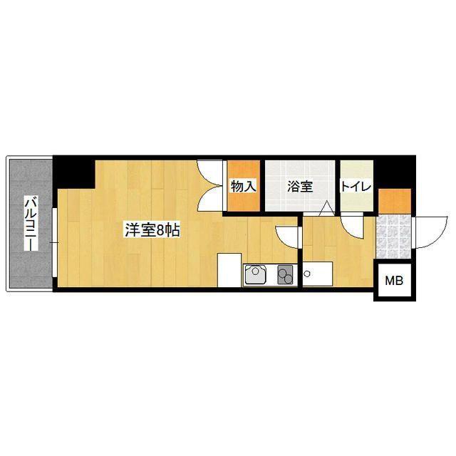 アクセス北方(1K/9階)の間取り写真
