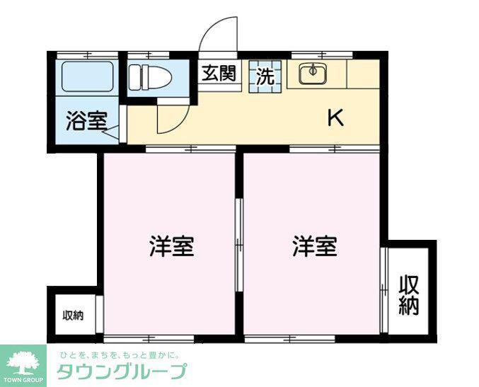 新里コーポ(2K/1階)の間取り写真