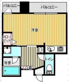 横山アネックスビル(ワンルーム/6階)の間取り写真
