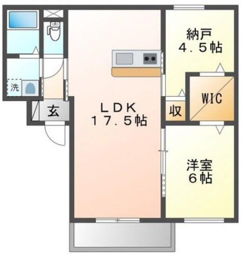 グランデュオ三宮II(2LDK/3階)の間取り写真