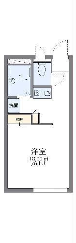 レオパレスサンライズ(1K/1階)の間取り写真