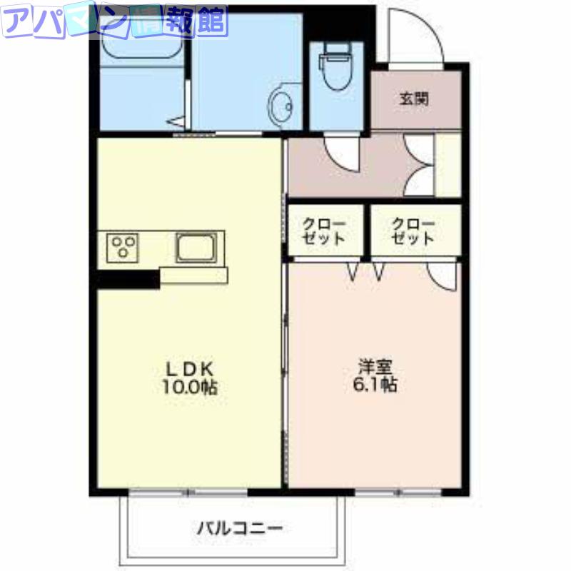 LAVERT SK(1LDK/3階)の間取り写真