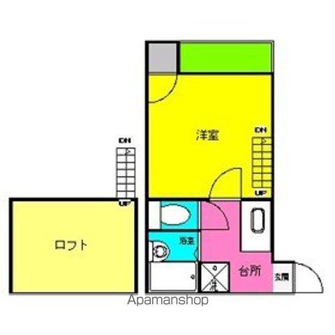 プルミエ(1K/2階)の間取り写真