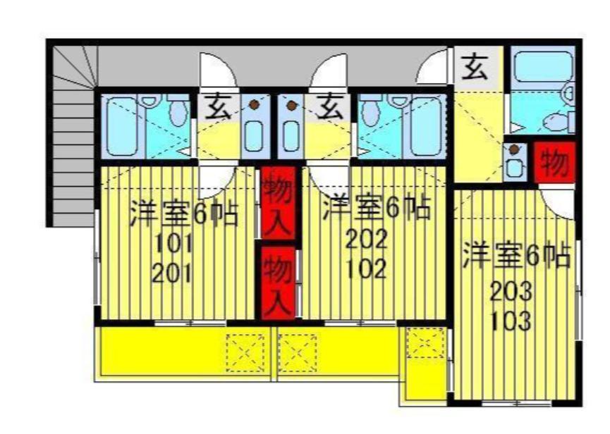 アネシス柏Ⅰ(1K/1階)の間取り写真