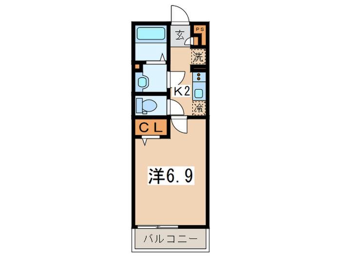 リブリ・MACHIDA COURT(1K/3階)の間取り写真