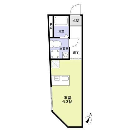 URBAN NEST 杉並(ワンルーム/1階)の間取り写真