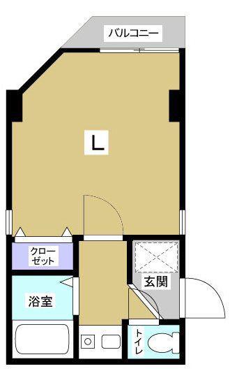 メゾンオルセー(1K/1階)の間取り写真