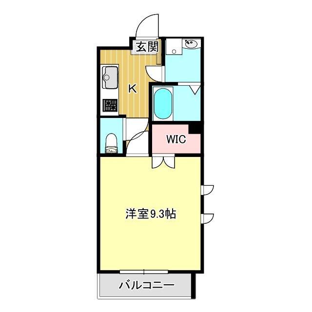 シェルグレイス(1K/1階)の間取り写真