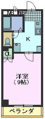 フォレストフィールド平針(1K/1階)の間取り写真