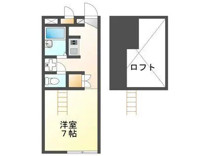 NF GRAN 荒子川公園(1K/2階)の間取り写真