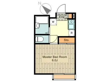 レオパレス日吉町(1K/2階)の間取り写真