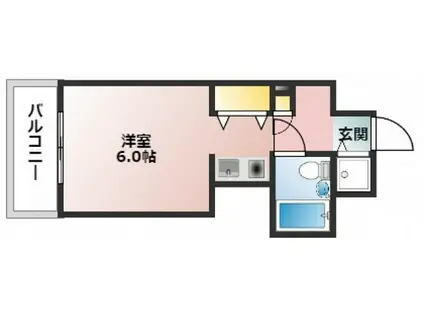 朝日プラザアムネット天満町(1K/3階)の間取り写真