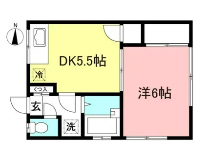 さつき荘(1DK/1階)の間取り写真