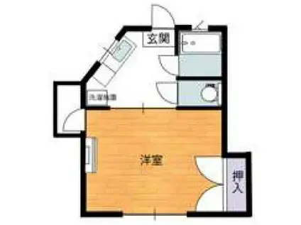 アファブル西早稲田(1K/4階)の間取り写真