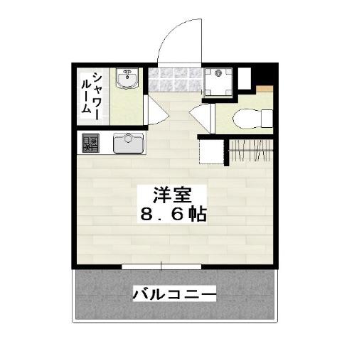 アルヴィータ古島(ワンルーム/5階)の間取り写真