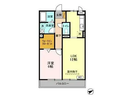 ボナール07(1LDK/3階)の間取り写真