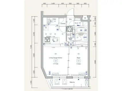 SYFORME TOGOSHI-KOENII(1LDK/4階)の間取り写真