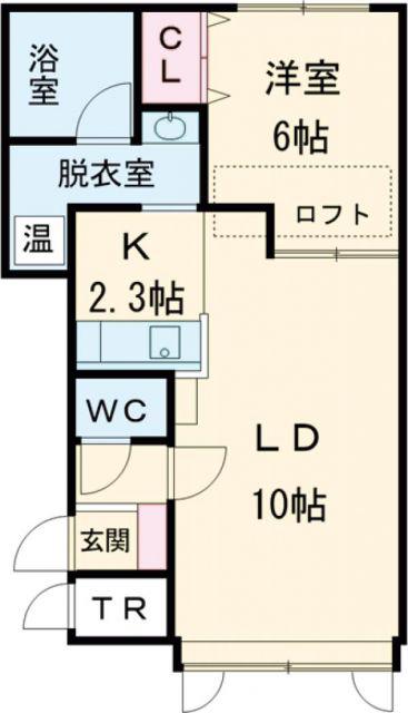 ワイステラ4(1LDK/2階)の間取り写真