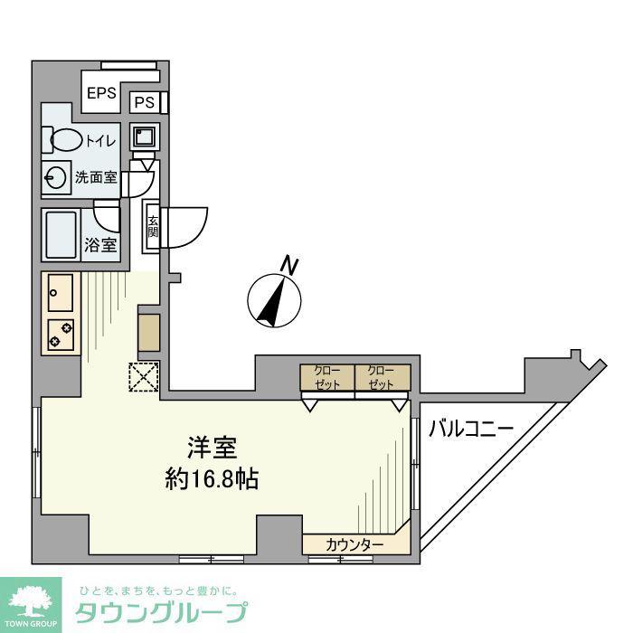 日神デュオステージ笹塚東館(ワンルーム/14階)の間取り写真