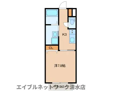TYS モアナ(1K/2階)の間取り写真