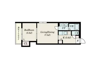 アドバンス N19(1LDK/3階)の間取り写真
