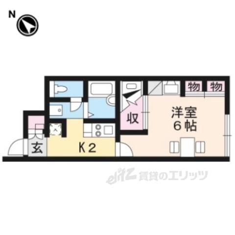 レオパレスメゾンアジュール(1K/1階)の間取り写真