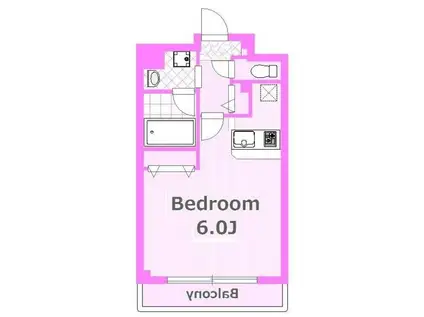 リバストーン神大寺VII(1K/2階)の間取り写真