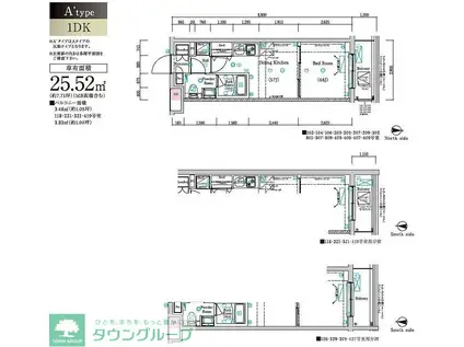 ラフィスタ鷺ノ宮(1DK/1階)の間取り写真