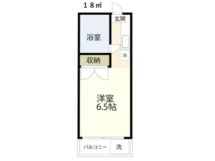 TKハウス(ワンルーム/2階)の間取り写真