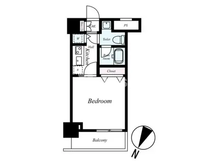 スカイコート都立大学第3(1K/3階)の間取り写真