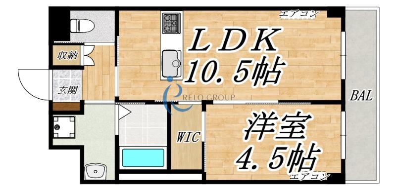 STARVIS(1LDK/3階)の間取り写真