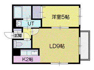 JMMS新光参番館(1LDK/4階)の間取り写真