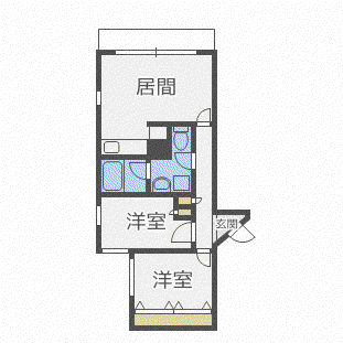 SEAGULL N208(2LDK/4階)の間取り写真