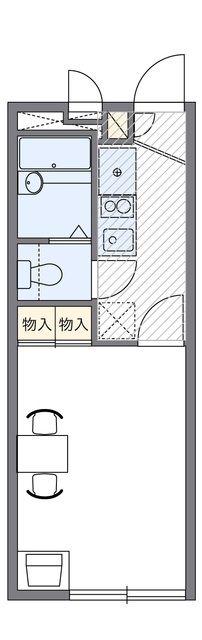 レオパレスヴァン(1K/2階)の間取り写真