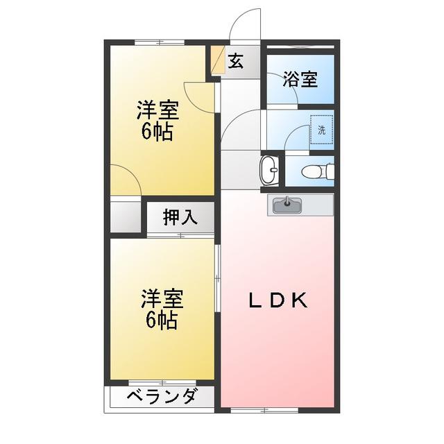 大塚マンション(3DK/3階)の間取り写真