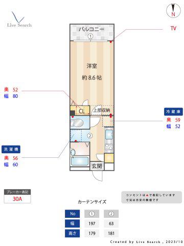 プレシャス天神南(1K/10階)の間取り写真