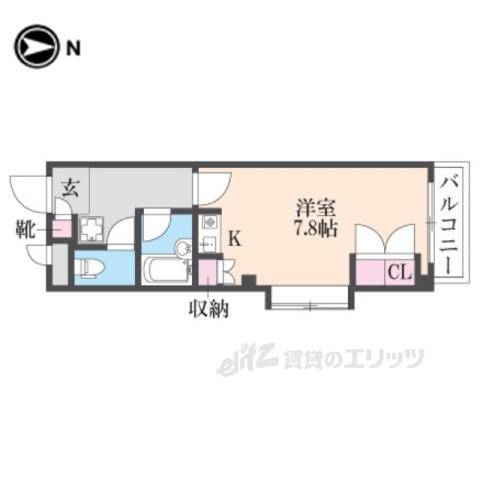 TMビル(ワンルーム/2階)の間取り写真