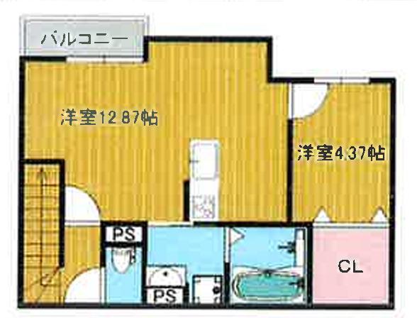 西富井未入居物件(1LDK/2階)の間取り写真