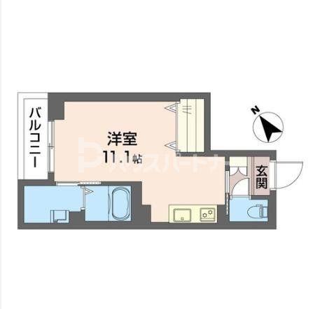 セレナヴィラAIYAII(ワンルーム/3階)の間取り写真