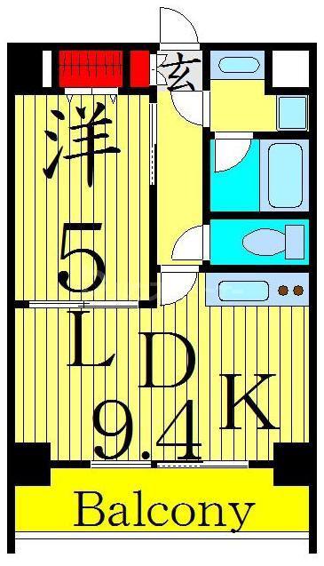 アンティニティアヤセ(1LDK/7階)の間取り写真